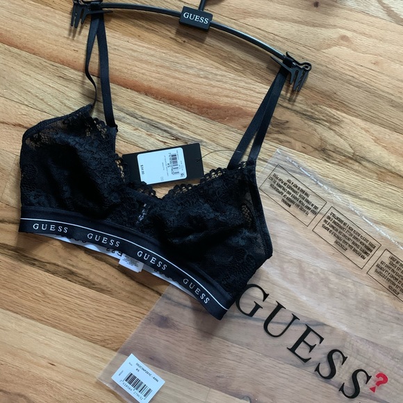 Guess XS lace triangle bralette NEW - Picture 1 of 6